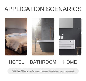 Planet Gates 220V Wall Mounted Hair Dryer Hotel Bathroom Hair Dryers Professional Constant Temperature Dryer with Holder Base Free Punching