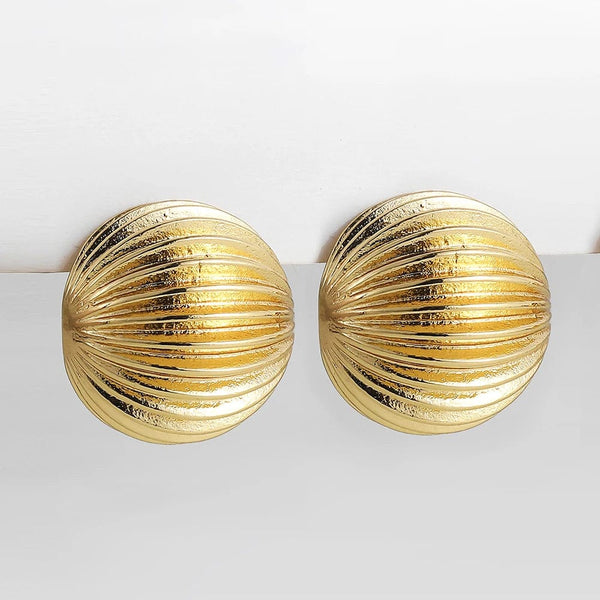 Planet Gates 22265 7 Stainless Steel Gold Plated Tear Drop Earrings Dupes for Women Lightweight Smooth Metal Waterdrop Hoop Earrings Trendy Jewelry