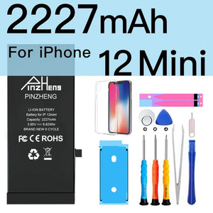 Planet Gates 2227mAh For i12 MINI PINZHENG Battery For iPhone X XR XS 11 12 13 Mini Max Pro Promax Real High Capacity Replacement Bateria Warranty One Year