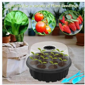 Planet Gates 2281 6/12/13 Grid Ventilation Germination Box With Ventilation Hole Cultivation Planting Box Square Round Seedling Starter Tray