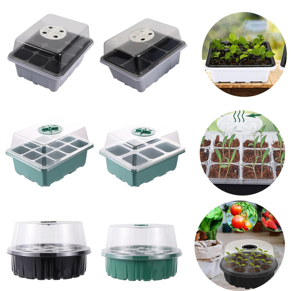 Planet Gates 2281 6/12/13 Grid Ventilation Germination Box With Ventilation Hole Cultivation Planting Box Square Round Seedling Starter Tray