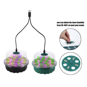 Planet Gates 2281 6/12/13 Grid Ventilation Germination Box With Ventilation Hole Cultivation Planting Box Square Round Seedling Starter Tray