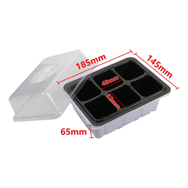 Planet Gates 2281 6/12/13 Grid Ventilation Germination Box With Ventilation Hole Cultivation Planting Box Square Round Seedling Starter Tray