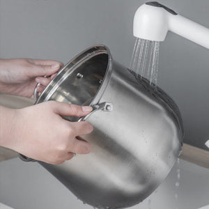 Planet Gates 22cm/8.66in 1pc Large Stainless Steel Stock Pot - Ideal for Soups, Stews, and More - Durable, Easy to Clean - Essential Kitchen Gadget