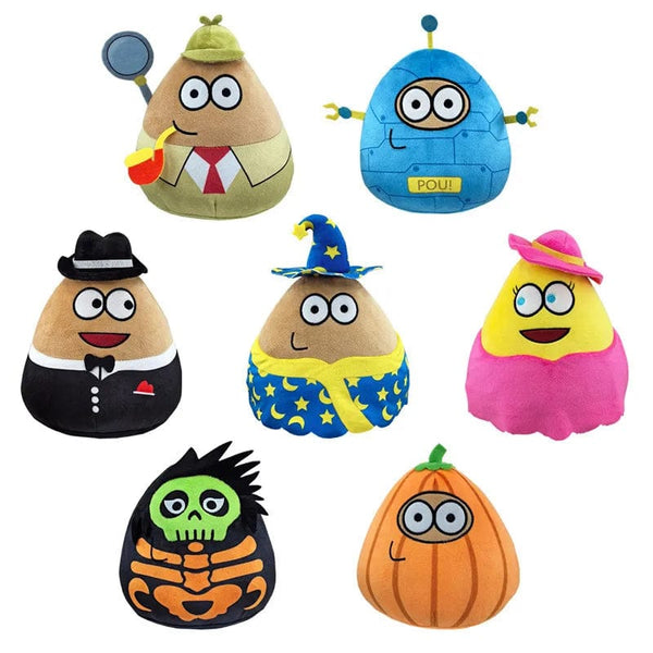 Planet Gates 22cm/8.6in Pou Plush Cartoon Alien Toy Kawaii Stuffed Animal Doll Hot Game Figure Gifts for Fans