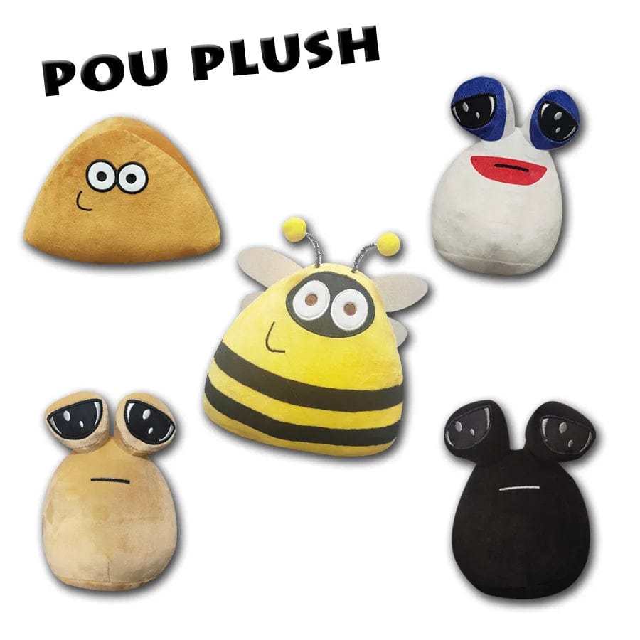 Planet Gates 22cm/8.6in Pou Plush Cartoon Alien Toy Kawaii Stuffed Animal Doll Hot Game Figure Gifts for Fans