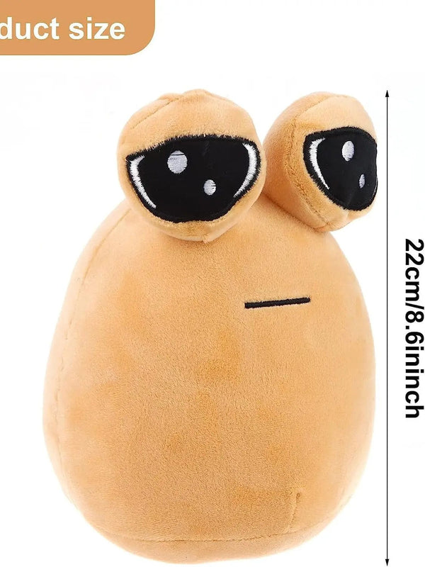 Planet Gates 22cm/8.6in Pou Plush Cartoon Alien Toy Kawaii Stuffed Animal Doll Hot Game Figure Gifts for Fans