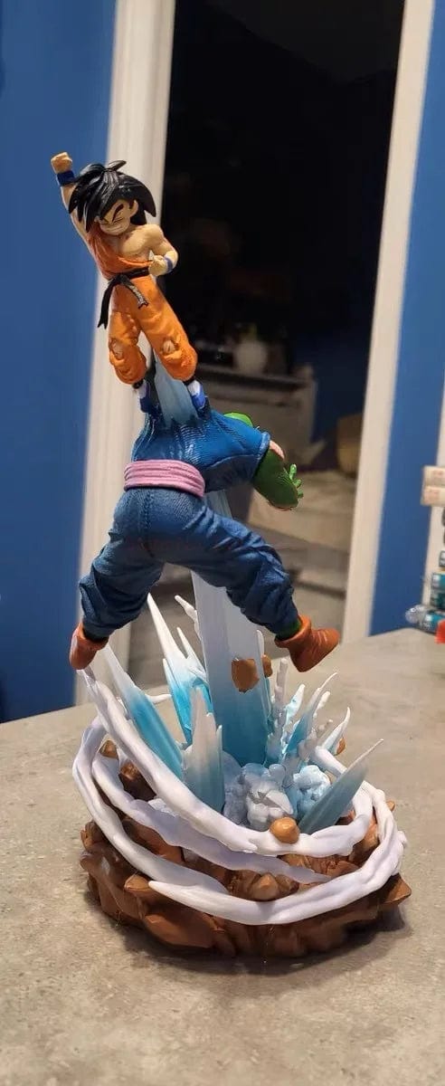 Planet Gates 22cm Anime Dragon Ball Z Majin Buu Vs Son Goku Figurine Gk Statue Action Figures Pvc Collection Model For Children Gifts Toy