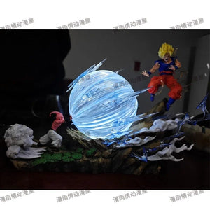Planet Gates 22cm Anime Dragon Ball Z Majin Buu Vs Son Goku Figurine Gk Statue Action Figures Pvc Collection Model For Children Gifts Toy