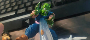 Planet Gates 22cm Anime Dragon Ball Z Majin Buu Vs Son Goku Figurine Gk Statue Action Figures Pvc Collection Model For Children Gifts Toy