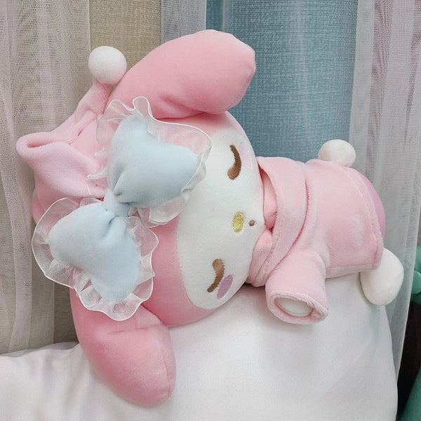 Planet Gates 22cm / Melody Sanrio Cinnamoroll Plush Doll Melody Kuromi Doll Plushie Toy Kawaii Anime Sweet Lovely Cartoon Cute Soft Birthday Gift For Girls