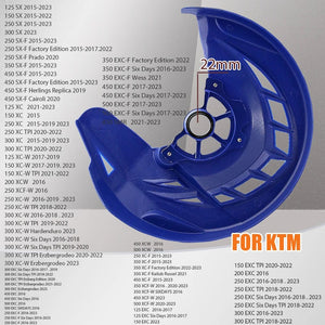 Planet Gates 22mm blue blue Motorcycle 22mm 26mm Brake Cover Front Brake Disc Guard For KTM 125 150 200 250 300 350 450 500 EXC EXC-F EXC EXC-F 2016-2023
