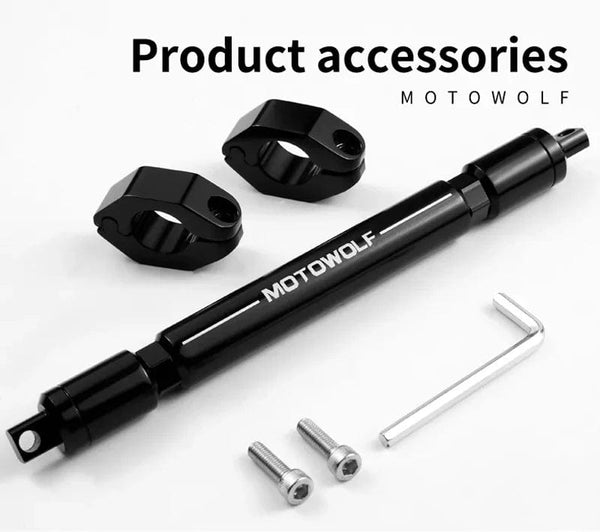 Planet Gates 22mm CNC Aluminum Motorcycle/Scooter/Sport-bike/Cycle Reinforced Crossbar Motor Phone/GPS/Spotlight/Headlights Mounting Bracket
