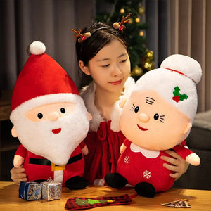 Planet Gates 23-50CM Cute Santa Claus Snowman Elk Granny Plush Toys Christmas Decor Dolls Stuffed Soft for Baby Kids Gift