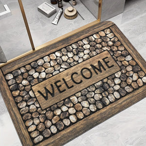 Planet Gates 23.62*35.43inch（60*90cm） 1pc Stone Pattern Entrance Doormat, Durable Stain-resistant Throw Carpet, Lightweight And Washable Rug, Suitable For Entrance Bedroom Living Room Kitchen Bathroom Home Room Supplies Spring Decor Gift