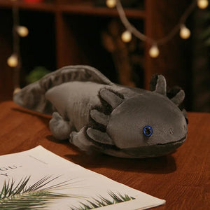 Planet Gates 23-80cm Kawaii Colorful Newt Plush Toy Stuffed Cute Axolotl Salamander Fuzzy Plush Fish Appeasing Long Pillow Cushion Kids Gift