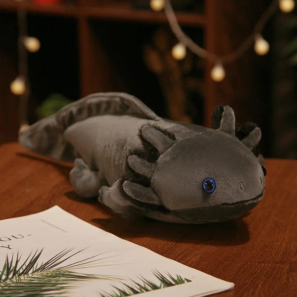 Planet Gates 23-80cm Kawaii Colorful Newt Plush Toy Stuffed Cute Axolotl Salamander Fuzzy Plush Fish Appeasing Long Pillow Cushion Kids Gift