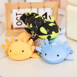 Planet Gates 23-80cm Kawaii Colorful Newt Plush Toy Stuffed Cute Axolotl Salamander Fuzzy Plush Fish Appeasing Long Pillow Cushion Kids Gift