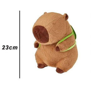 Planet Gates 23cm 45cm Fully Filled Capybara Plush Animal With Turtle Tortoise Backpack Toys For Baby Appease Sleeping Pillow Christmas Nice Gift