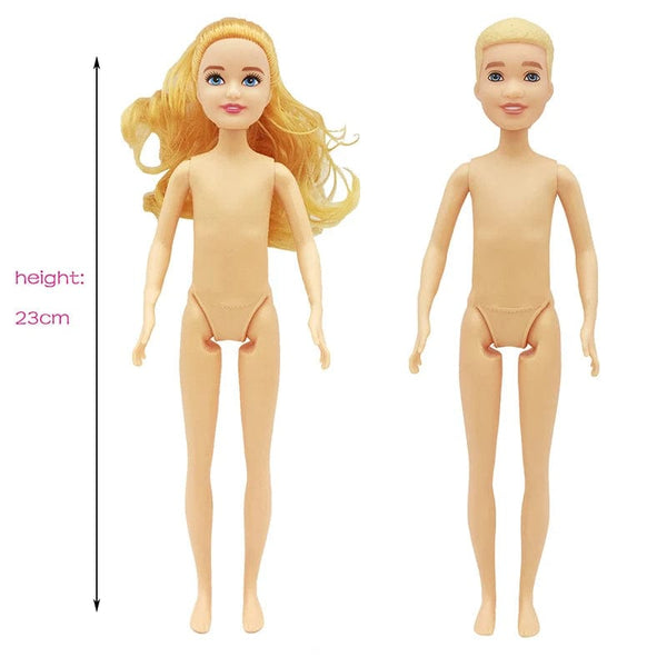 Planet Gates 23cm Boy Doll Full Set 1/7 Kelly Sister Couple Doll with Clothes Girls Dress Up Toys Gifts