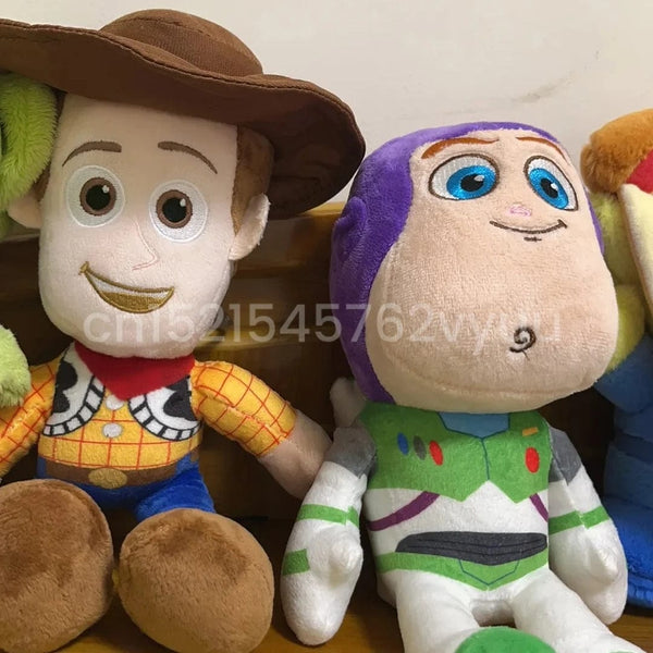 Planet Gates 23cm Cute Woody Buzz Lightyear Plush Toy Lovely Stuffed Anime Jessie Plushies Pendant Cartoon Doll Home Decor Xmas Gifts