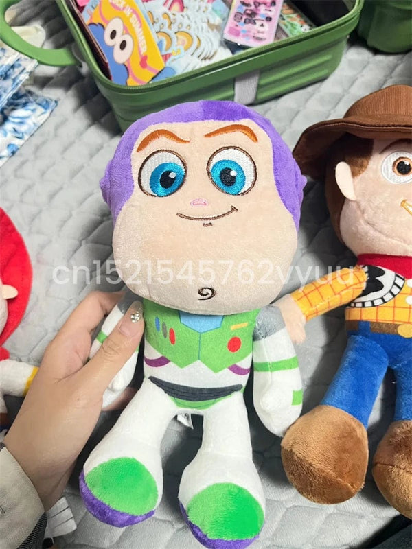 Planet Gates 23cm Cute Woody Buzz Lightyear Plush Toy Lovely Stuffed Anime Jessie Plushies Pendant Cartoon Doll Home Decor Xmas Gifts