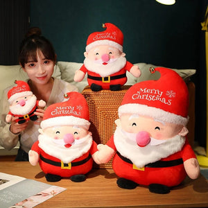 Planet Gates 23cm elk / 20cm 20CM Cute Christmas Series Doll Santa Claus Elk Plush Toy Stuffed Soft Snowman Deer Toys for Kids Girls Xmas Gift Decor Props