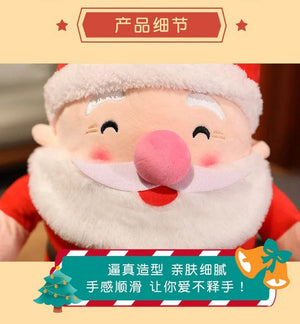 Planet Gates 23cm elk / 20cm 20CM Cute Christmas Series Doll Santa Claus Elk Plush Toy Stuffed Soft Snowman Deer Toys for Kids Girls Xmas Gift Decor Props