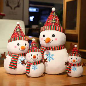 Planet Gates 23cm elk / 20cm 20CM Cute Christmas Series Doll Santa Claus Elk Plush Toy Stuffed Soft Snowman Deer Toys for Kids Girls Xmas Gift Decor Props