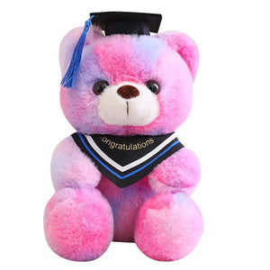 Planet Gates 23cm Graduate Bear With Hat Plush Toys Stuffed Animals Bear Plush Toys Doll Pillow Kids Lovers Birthday Baby Gift