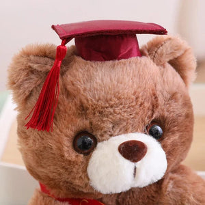 Planet Gates 23cm Graduate Bear With Hat Plush Toys Stuffed Animals Bear Plush Toys Doll Pillow Kids Lovers Birthday Baby Gift