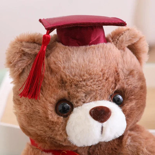Planet Gates 23cm Graduate Bear With Hat Plush Toys Stuffed Animals Bear Plush Toys Doll Pillow Kids Lovers Birthday Baby Gift
