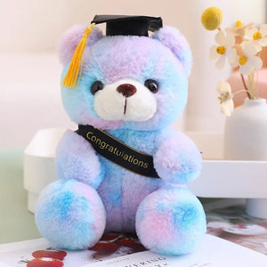 Planet Gates 23cm Graduate Bear With Hat Plush Toys Stuffed Animals Bear Plush Toys Doll Pillow Kids Lovers Birthday Baby Gift