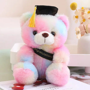 Planet Gates 23cm Graduate Bear With Hat Plush Toys Stuffed Animals Bear Plush Toys Doll Pillow Kids Lovers Birthday Baby Gift