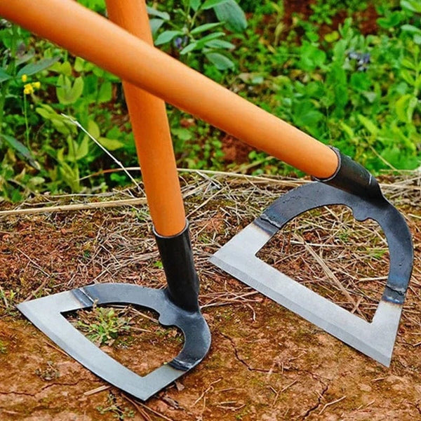 Planet Gates 23cm Hollow Hoe Weeding Rake Labor-saving Weeding & Loosening Soil Artifact Harrow Handheld steel weeding hoe Hoe Farm Tool Gardening