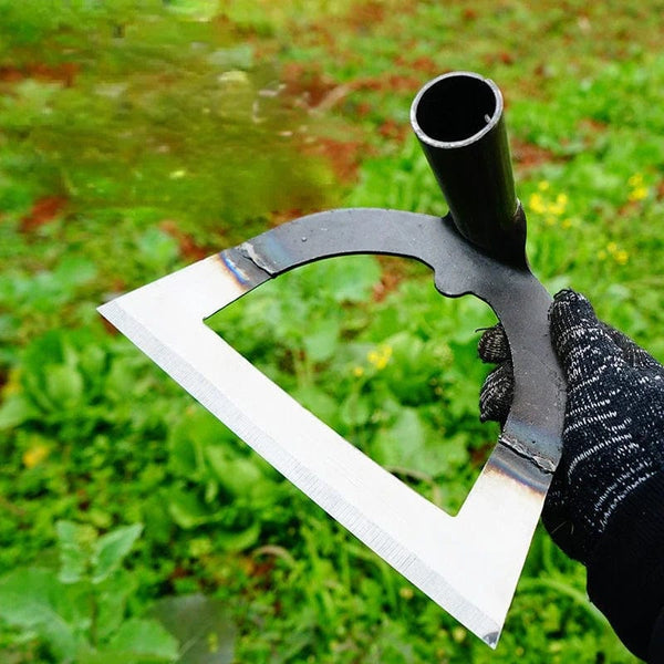 Planet Gates 23cm Hollow Hoe Weeding Rake Labor-saving Weeding & Loosening Soil Artifact Harrow Handheld steel weeding hoe Hoe Farm Tool Gardening