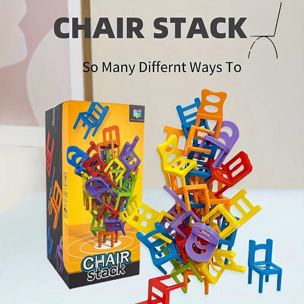 Planet Gates 24-42pc children's puzzle folding chair toy parent-child interactive game for kids chair stack party game juego social games