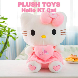 Planet Gates 24-55cm Sanrio Hello Kitty Cat Plush Toys Cartoon KT Cat Plushie Doll Soft Stuffed Anime Pillow Birthday Gifts For Kids Girls