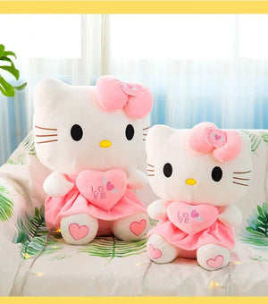 Planet Gates 24-55cm Sanrio Hello Kitty Cat Plush Toys Cartoon KT Cat Plushie Doll Soft Stuffed Anime Pillow Birthday Gifts For Kids Girls