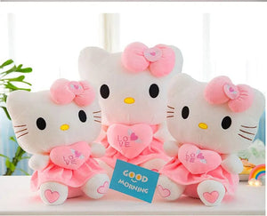 Planet Gates 24-55cm Sanrio Hello Kitty Cat Plush Toys Cartoon KT Cat Plushie Doll Soft Stuffed Anime Pillow Birthday Gifts For Kids Girls