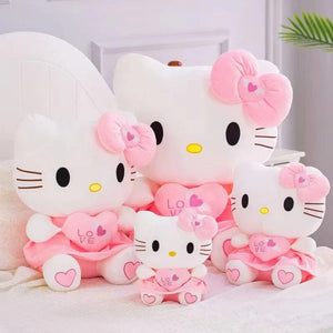 Planet Gates 24-55cm Sanrio Hello Kitty Cat Plush Toys Cartoon KT Cat Plushie Doll Soft Stuffed Anime Pillow Birthday Gifts For Kids Girls