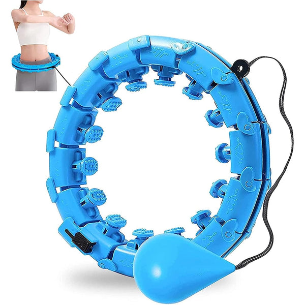 Planet Gates 24 Section Smart Weighted Sport Hoops Abdominal Thin Waist Exercise Detachable Hoop Massage Fitness Circles Training Weight Loss