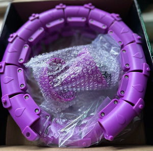 Planet Gates 24 Section Smart Weighted Sport Hoops Abdominal Thin Waist Exercise Detachable Hoop Massage Fitness Circles Training Weight Loss