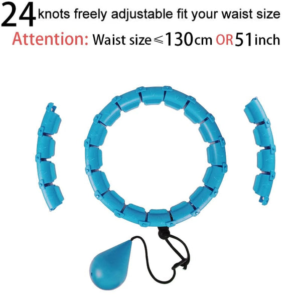 Planet Gates 24 sections blue 32/20/24/28 Section Adjustable Sport Hoops Abdominal Waist Exercise Detachable Hoola Massage Fitness Hoop Training Weight Loss