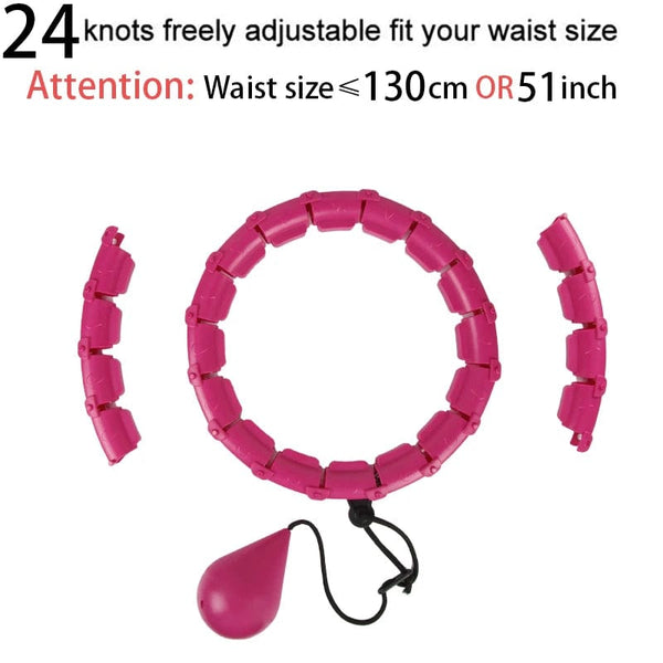 Planet Gates 24 sections pink 32/20/24/28 Section Adjustable Sport Hoops Abdominal Waist Exercise Detachable Hoola Massage Fitness Hoop Training Weight Loss
