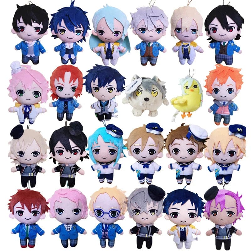 Planet Gates 24 Style 10-15cm Ensemble Stars Doll Sakuma Ritsu Sena Izumi Mika Kagehira Stuffed Dolls Kawaii Sakuma Plush Toy Gift for Kid