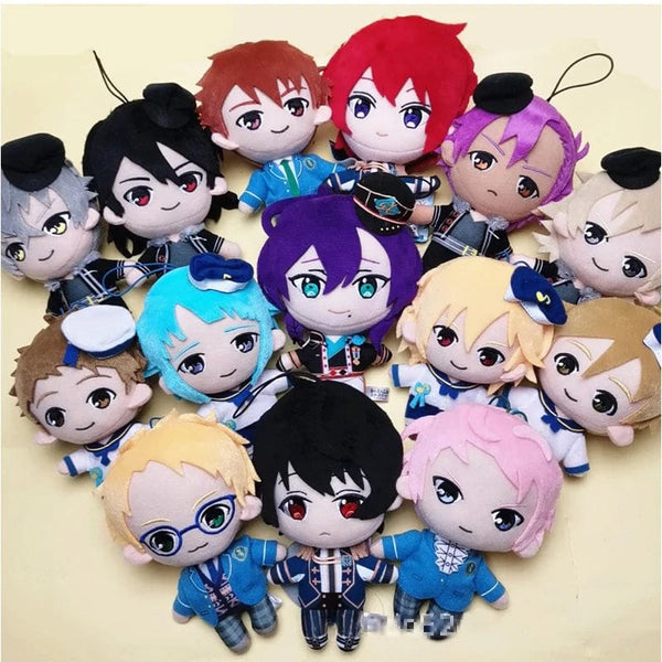 Planet Gates 24 Style 10-15cm Ensemble Stars Doll Sakuma Ritsu Sena Izumi Mika Kagehira Stuffed Dolls Kawaii Sakuma Plush Toy Gift for Kid