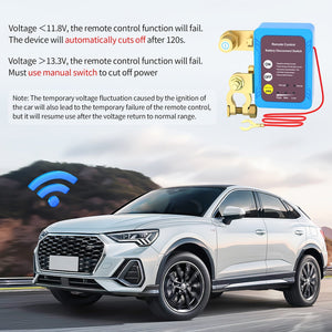 Planet Gates 240A Blue Color 12V 240A Remote Battery Disconnect Start Inhibitor Automatic Power Shut Off Switch Remote Control Switch With 2 Keys For Car Truck Boat