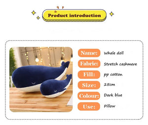 Planet Gates 24cm / Blue 25cm Cartoon Soft Little Blue Whale Plush Toys Stuffed Sea Animals Pillow Lovely Fish Dolphin Dolls for Girls Kids Birthday Gift
