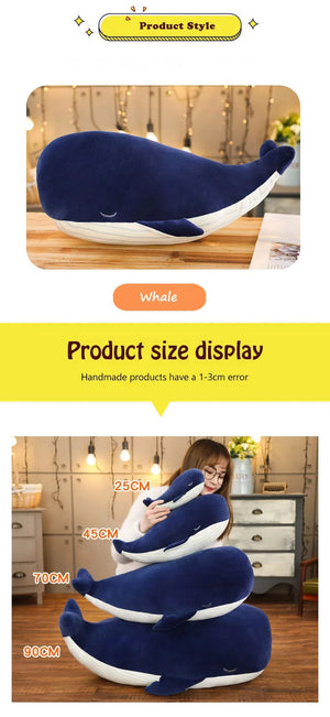 Planet Gates 24cm / Blue 25cm Cartoon Soft Little Blue Whale Plush Toys Stuffed Sea Animals Pillow Lovely Fish Dolphin Dolls for Girls Kids Birthday Gift